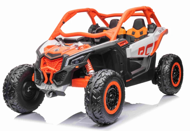 BUGGY 24V CAN-AM Maverick, naranja, 4 MOTORES 200W, MP4, RC, 2 PLAZAS, - INDA55-LI-CA001O